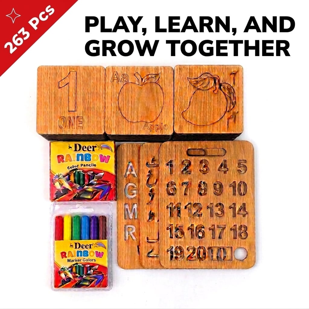 263 PCS 6 IN 1 Urdu, English & MATH Learning Toys