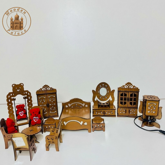 Handmade Wooden Mini Furniture Set for Kids (Premium Deal)